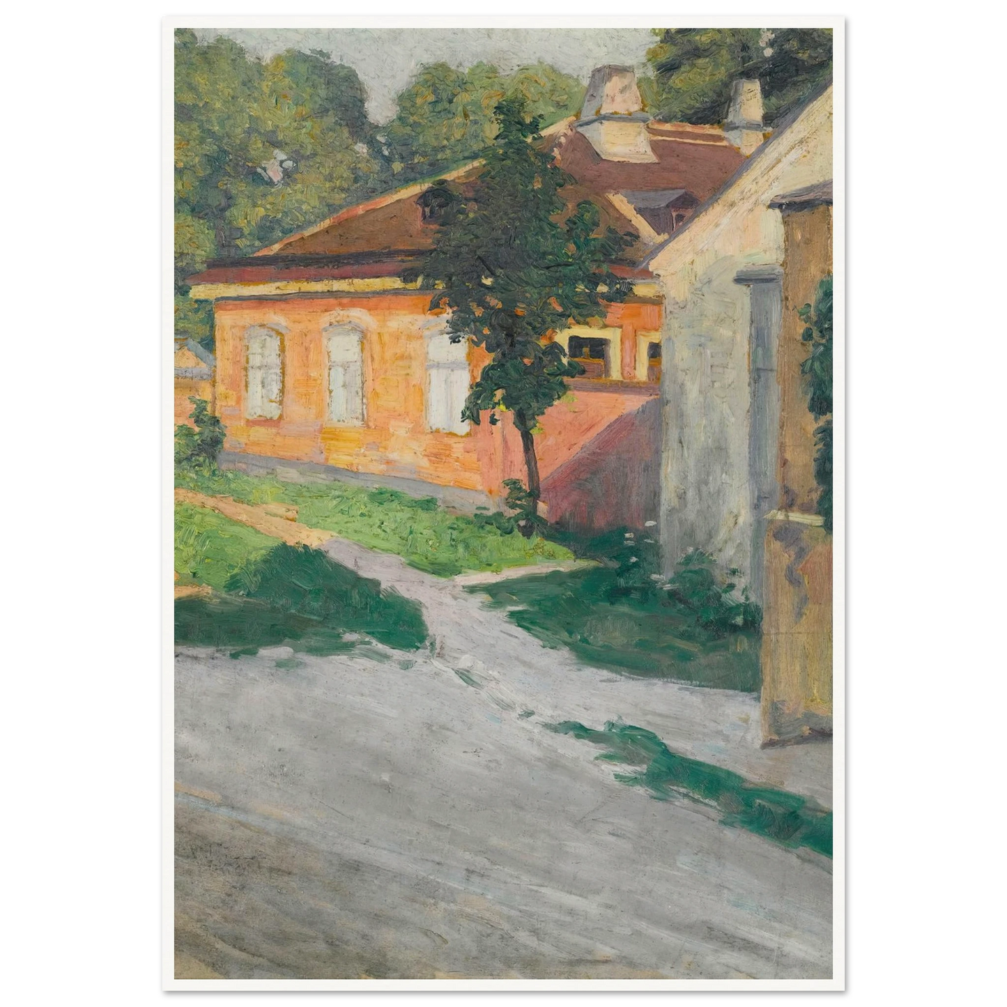 Haus In Hütteldorf (House In Hütteldorf) (1907) Art Print | Egon Schiele-Quipham Collections