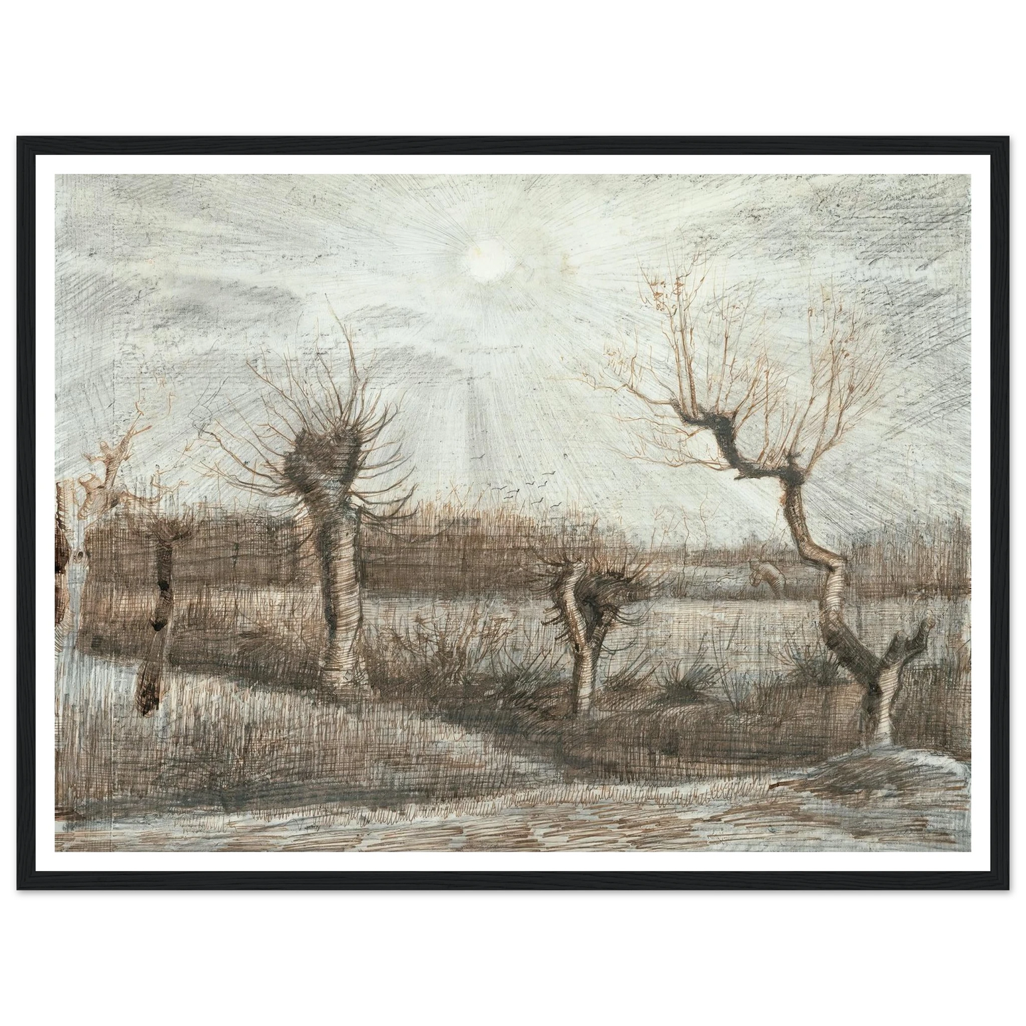 Tetards (Pollards) (1884) Art Print | Vincent van Gogh-Quipham Collections