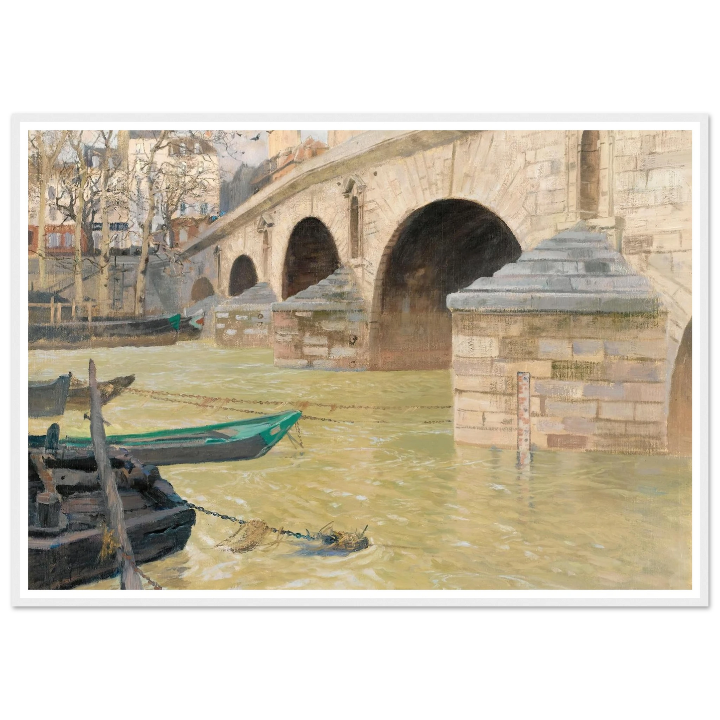 The Pont Marie, Paris (1893) Art Print | Frits Thaulow-Quipham Collections