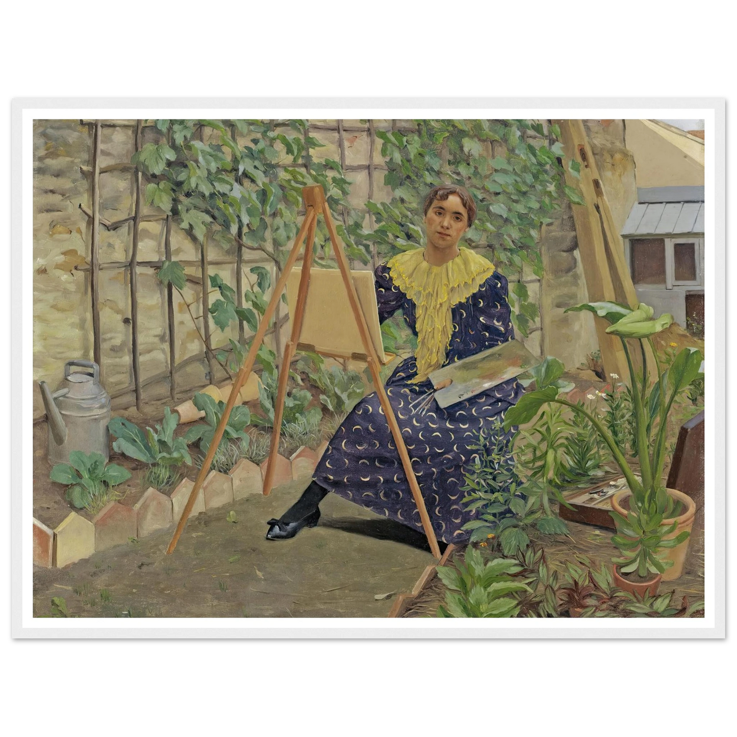 Young Girl Painting (1892) Art Print | Felix Vallotton-Quipham Collections