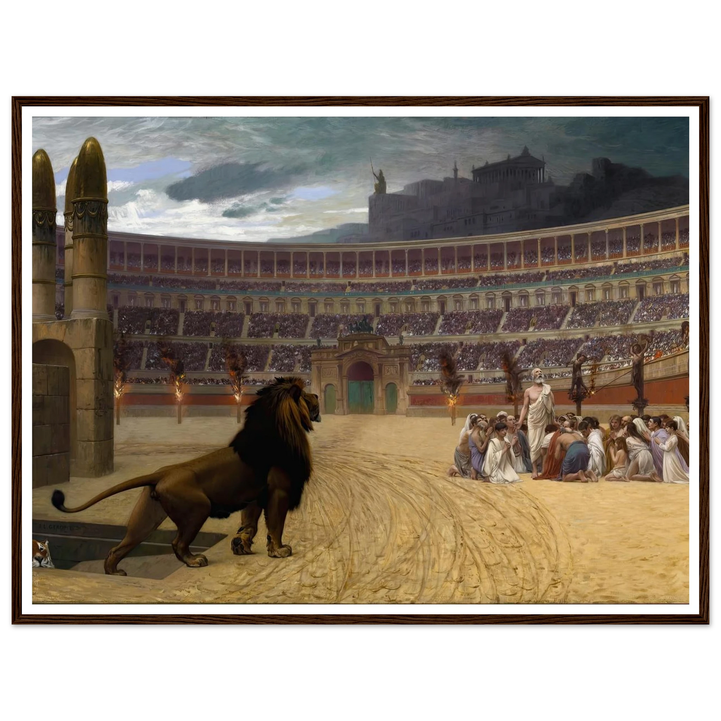 The Christian Martyrs’ Last Prayer (1863-1883) Art Print | Jean Leon Gerome-Quipham Collections