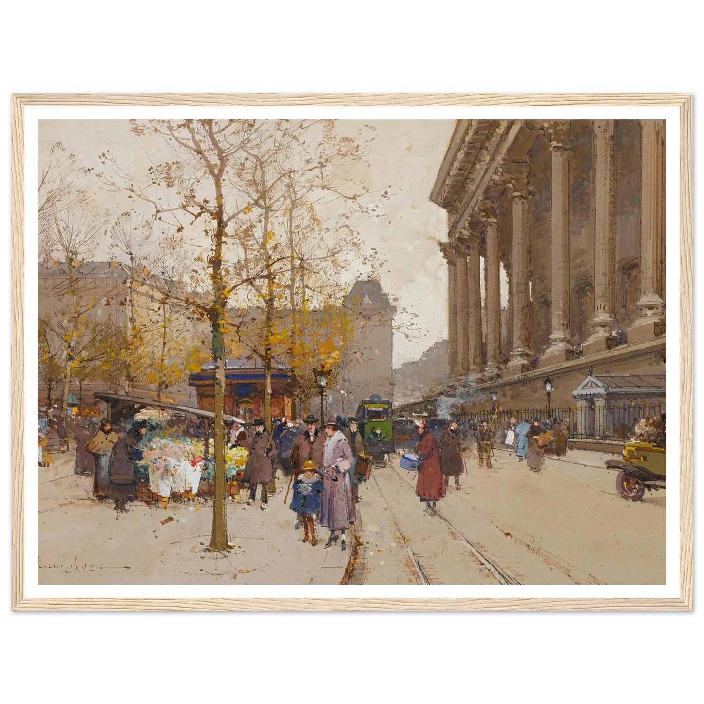 La Madeleine Art Print | Eugene Galien Laloue-Quipham Collections