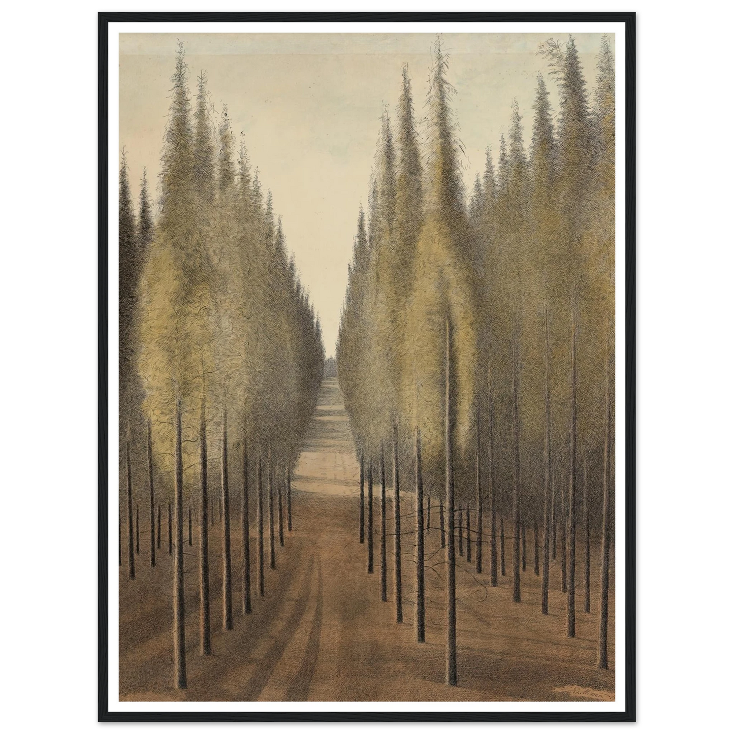 De brandgang (1944) Art Print | Leon Spilliaert-Quipham Collections