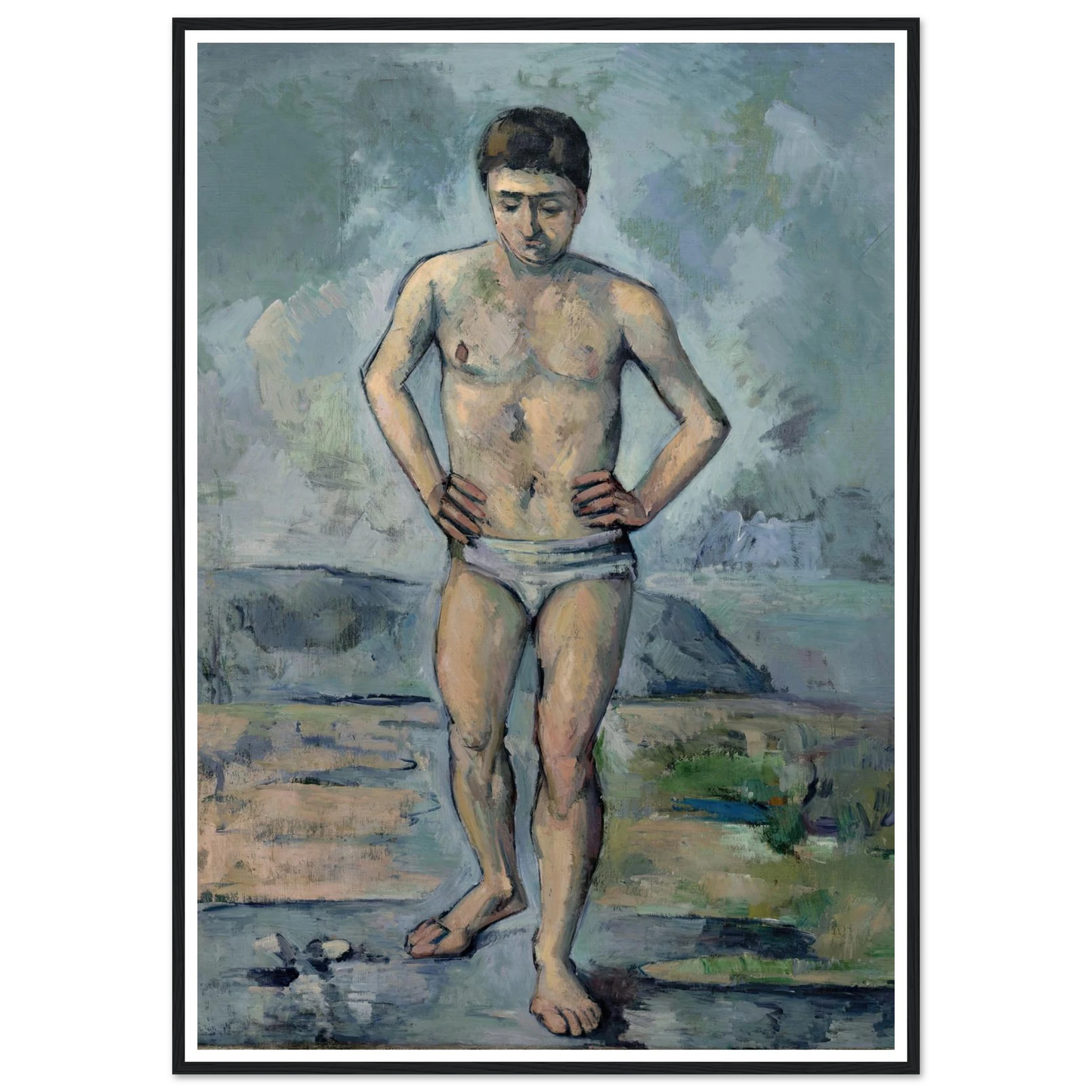 Le Grand Baigneur (1885) Art Print | Paul Cezanne-Quipham Collections