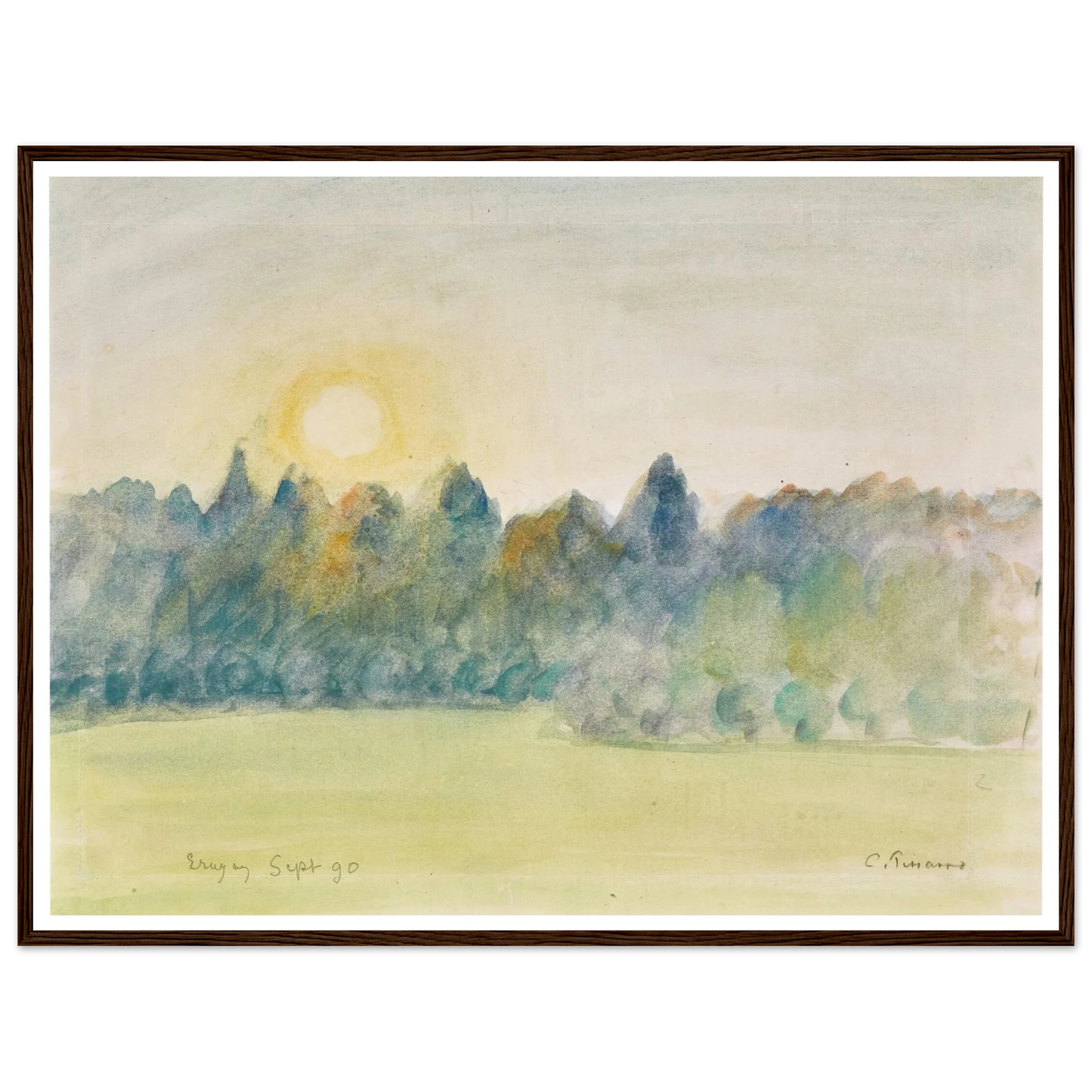 Eragny (1890) Art Print | Camille Pissarro-Quipham Collections