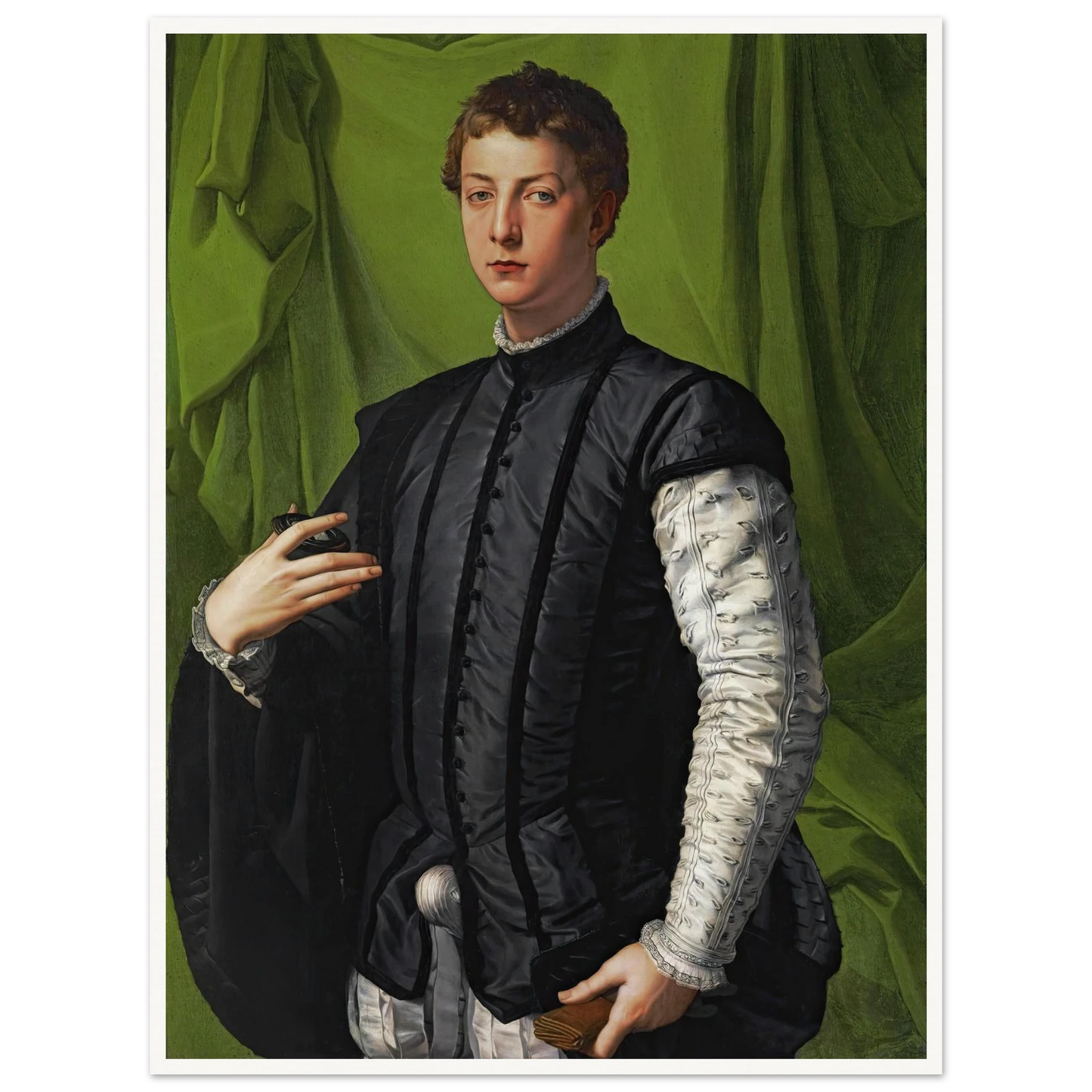 Portrait Of Lodovico Capponi (1550-1555) Art Print | Agnolo Bronzino-Quipham Collections