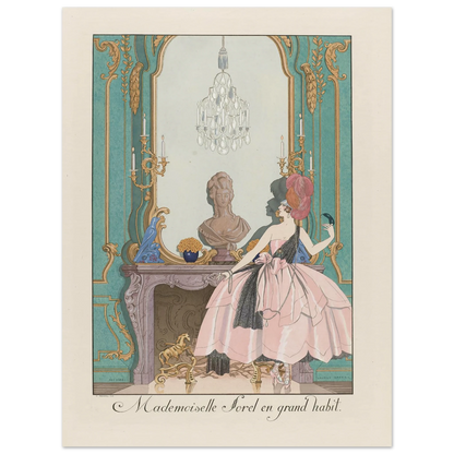 Mademoiselle Sorel en grand habit (1924) Art Print | George Barbier-Quipham Collections