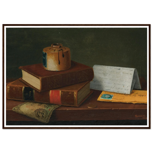 Still Life With Letter To Mr. William Taggart, Esq. (1878) Art Print | William Michael Harnett-Quipham Collections