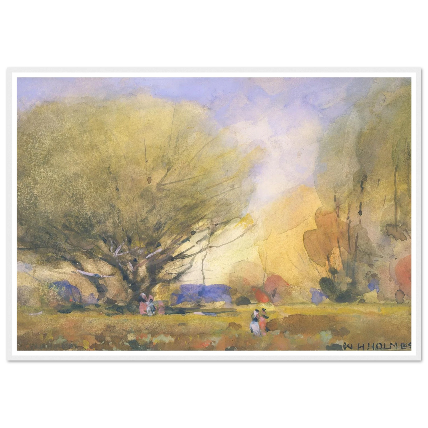 Summer Scene (ca. 1920) Art Print | William Henry Holmes-Quipham Collections