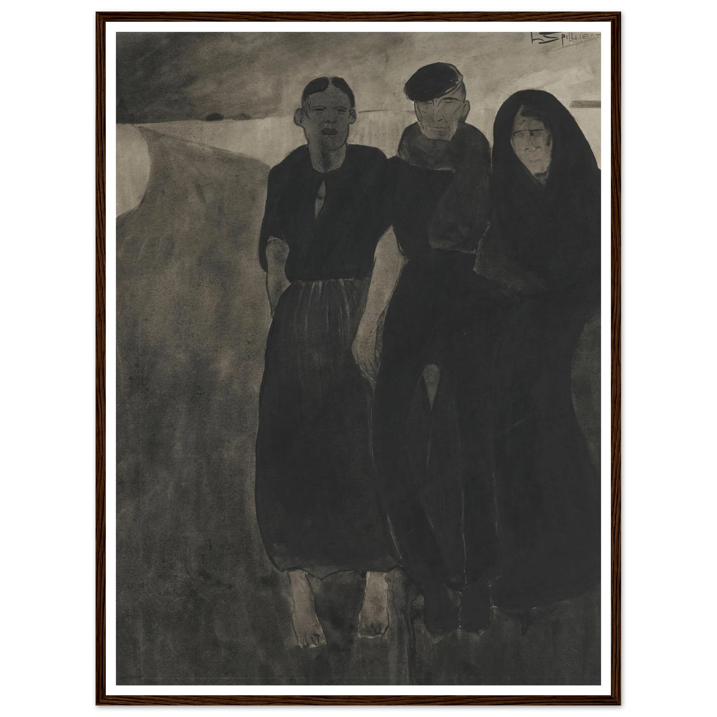 Fishermen And Women Art Print | Leon Spilliaert-Quipham Collections