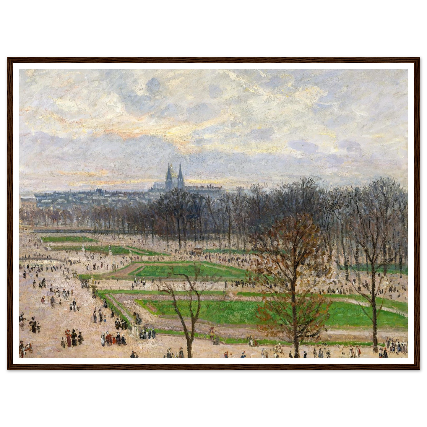 The Garden of the Tuileries on a Winter Afternoon (1899) Art Print | Camille Pissarro-Quipham Collections