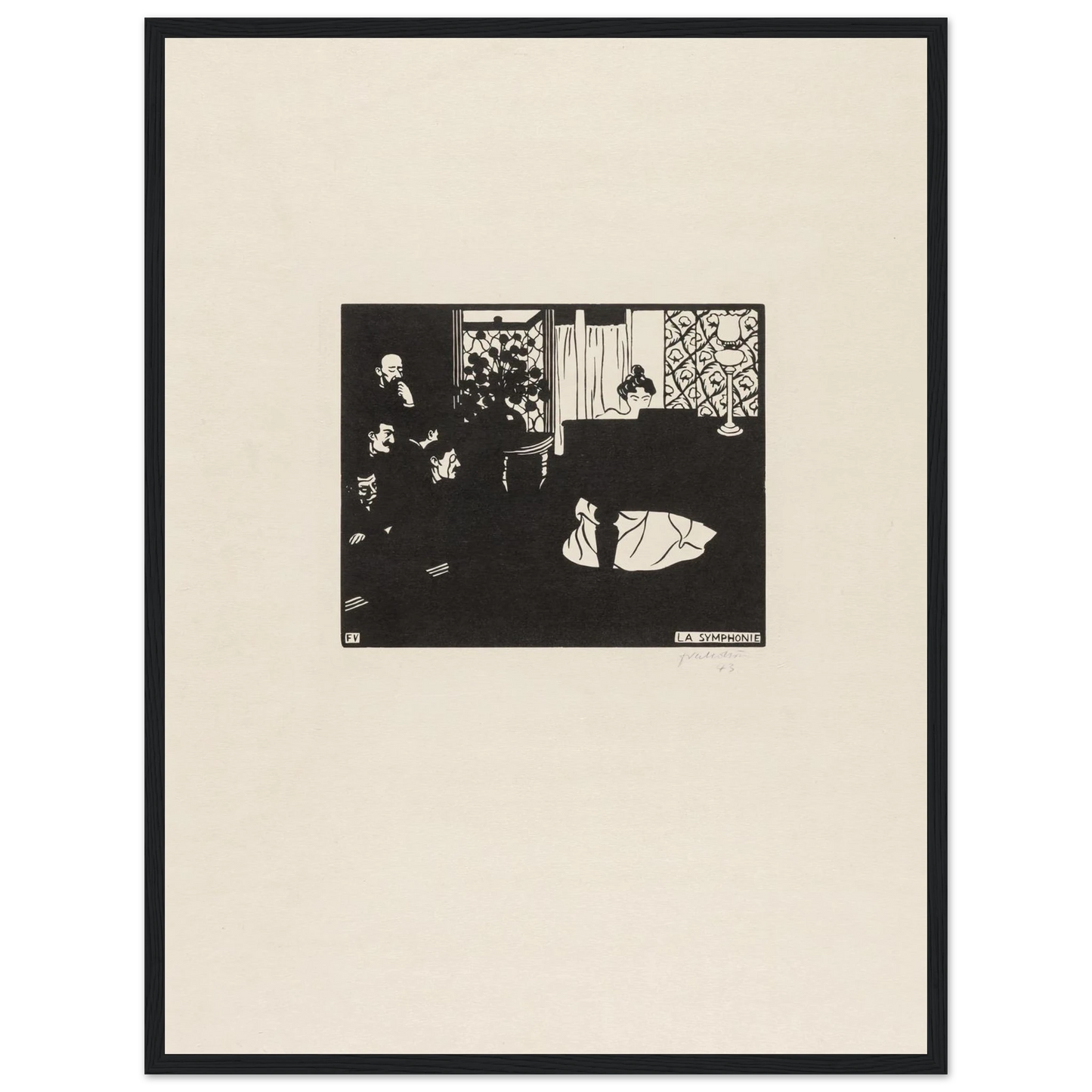 The Symphony (1897) Art Print | Felix Vallotton-Quipham Collections
