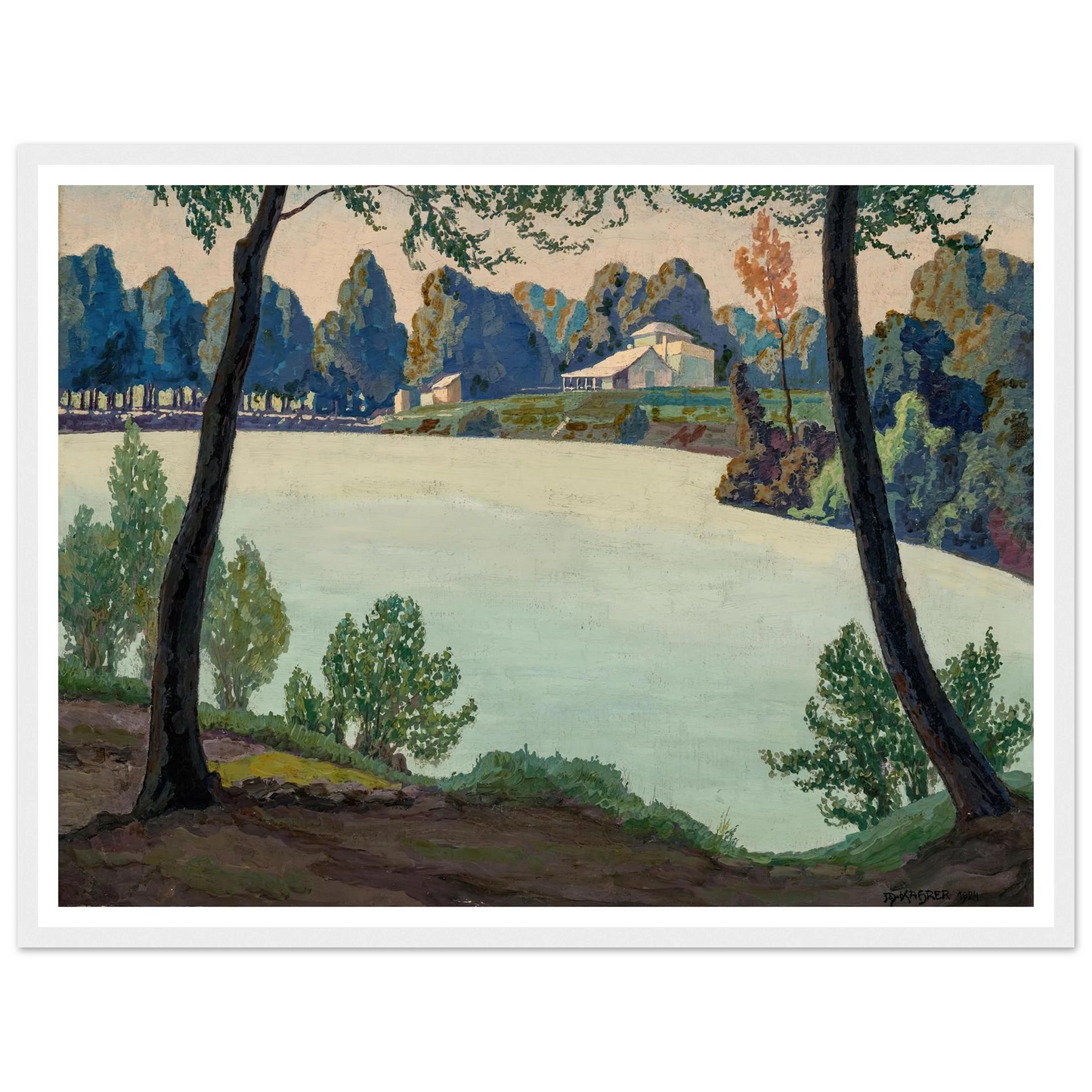 Silbersee bei Höflein (1924) Art Print | Max Kahrer-Quipham Collections