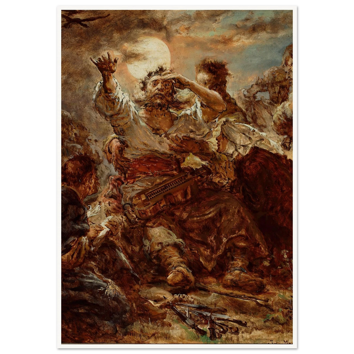Sketch for the painting “Wernyhora” (1875) Art Print | Jan Matejko-Quipham Collections