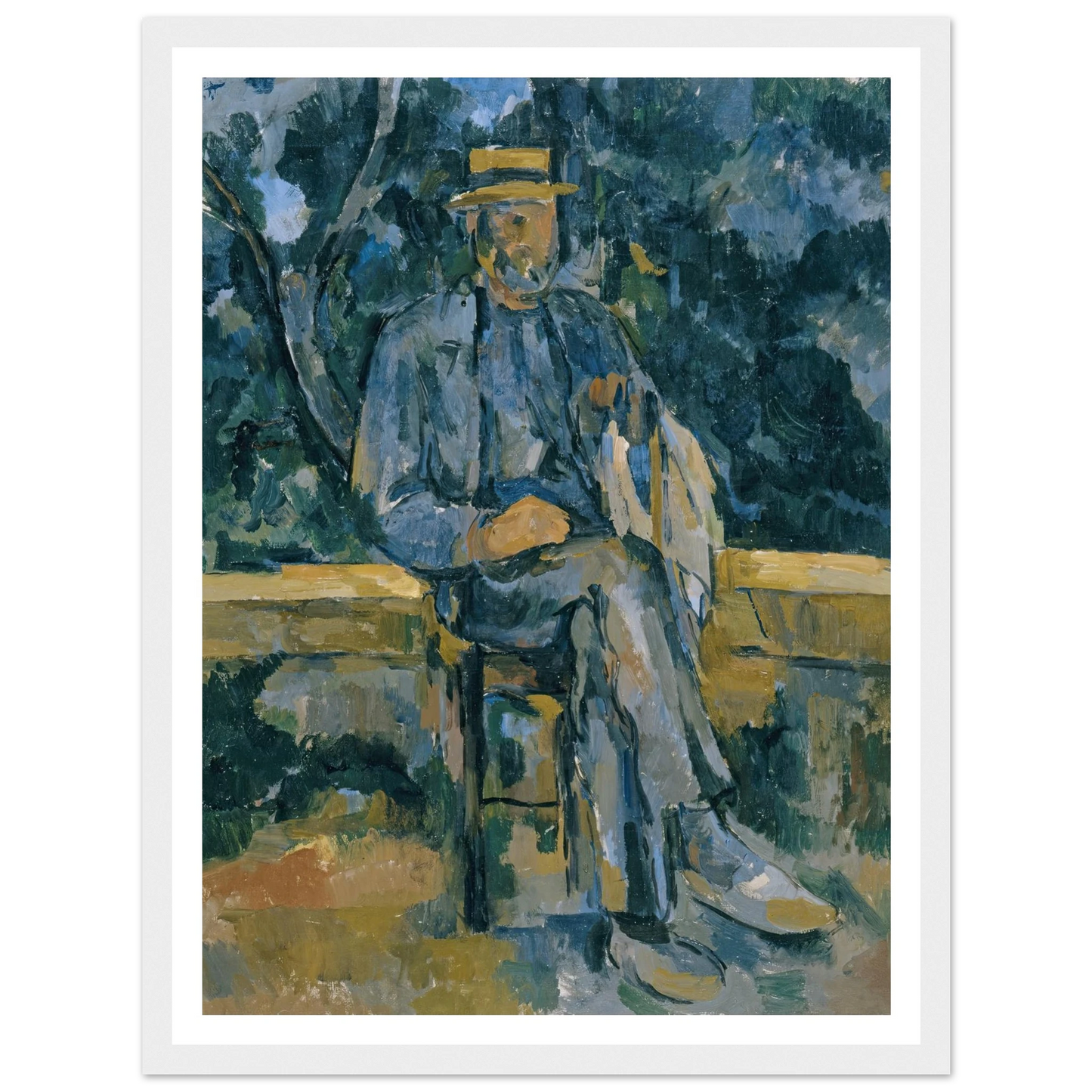 Portrait of Peasant (from 1905 until 1906) Art Print | Paul Cezanne-Quipham Collections