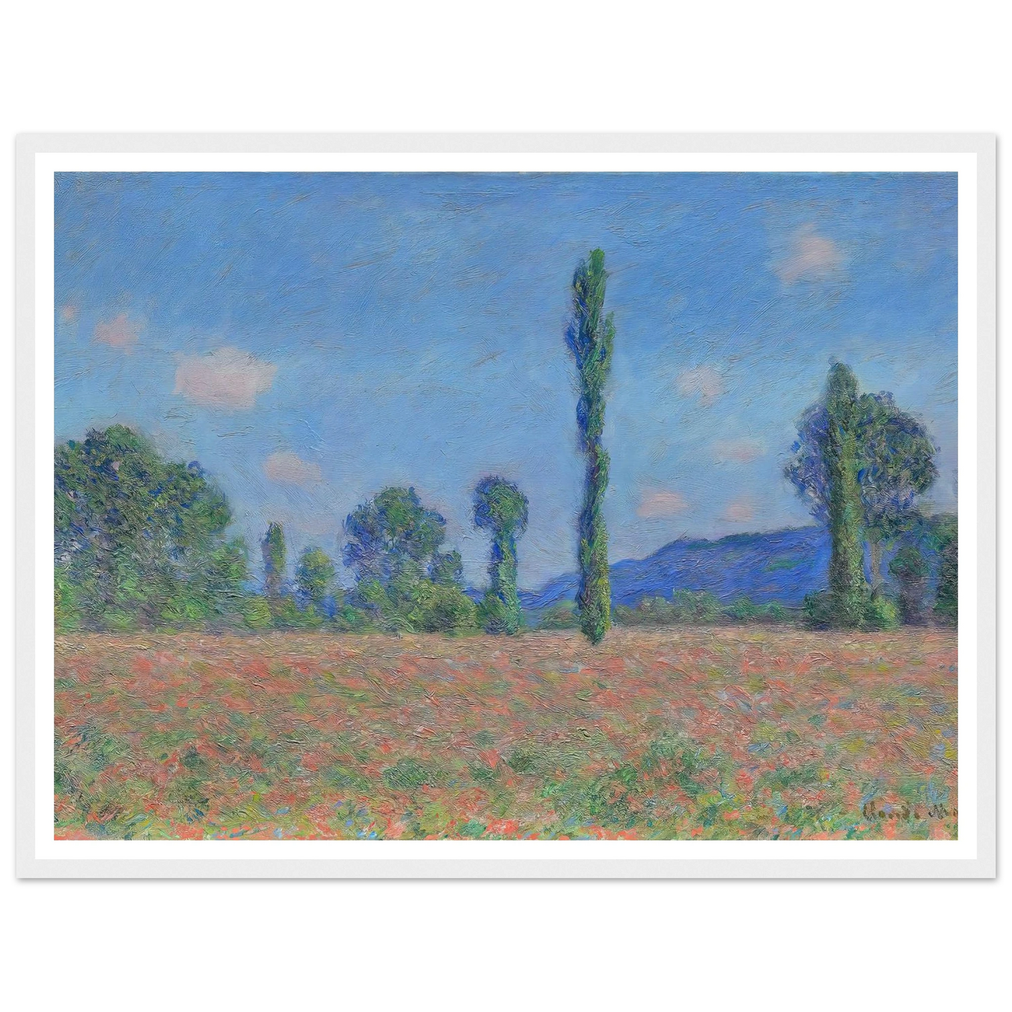 Poppy Field (Giverny) (1890) Art Print | Claude Monet-Quipham Collections