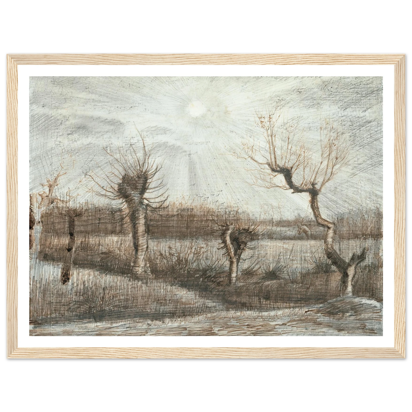Tetards (Pollards) (1884) Art Print | Vincent van Gogh-Quipham Collections