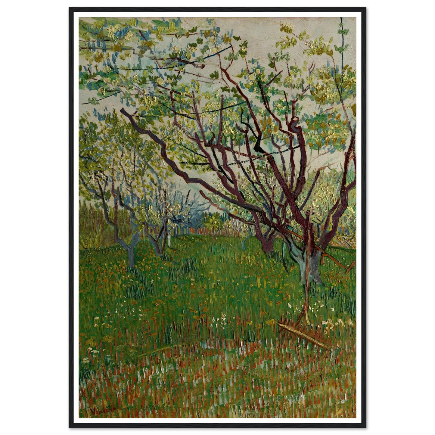 The Flowering Orchard (1888) Art Print | Vincent van Gogh-Quipham Collections