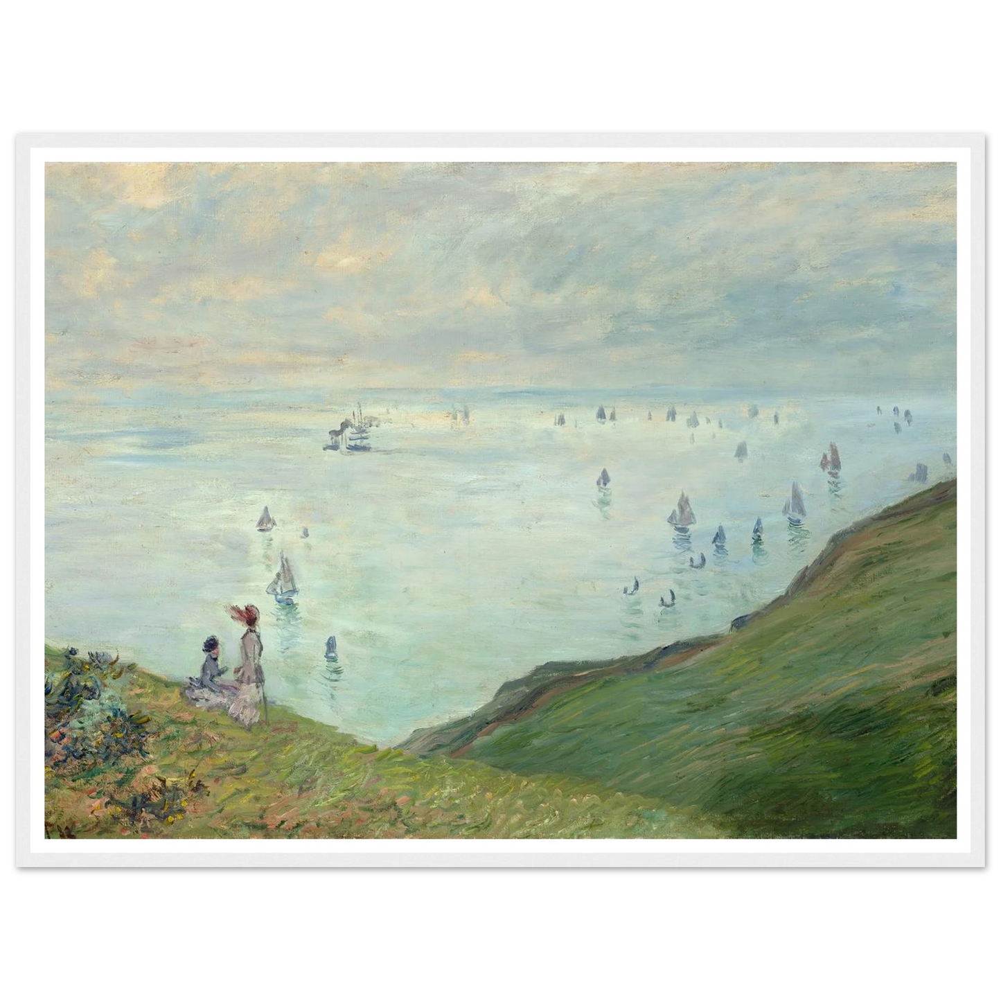Cliffs at Pourville (1882) Art Print | Claude Monet-Quipham Collections
