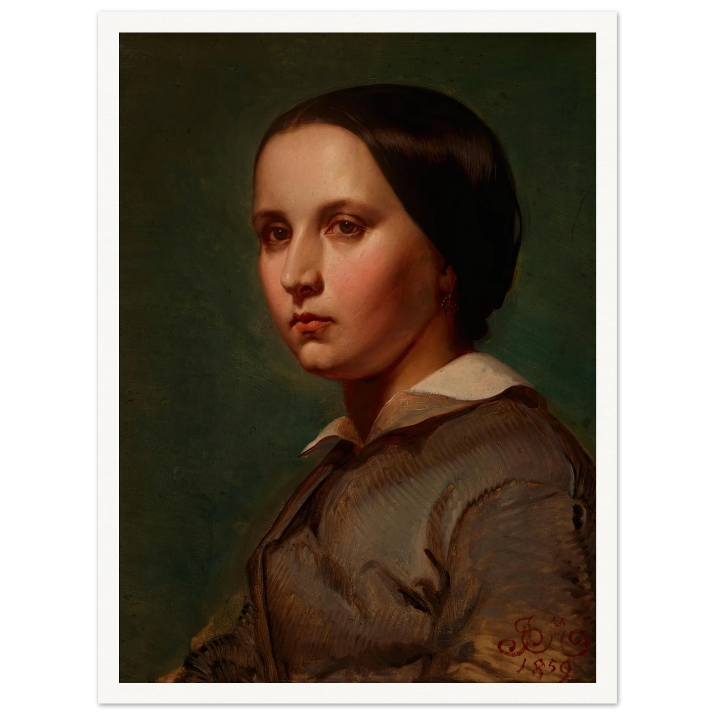 Portrait of Maria Matejko (1859) Art Print | Jan Matejko-Quipham Collections