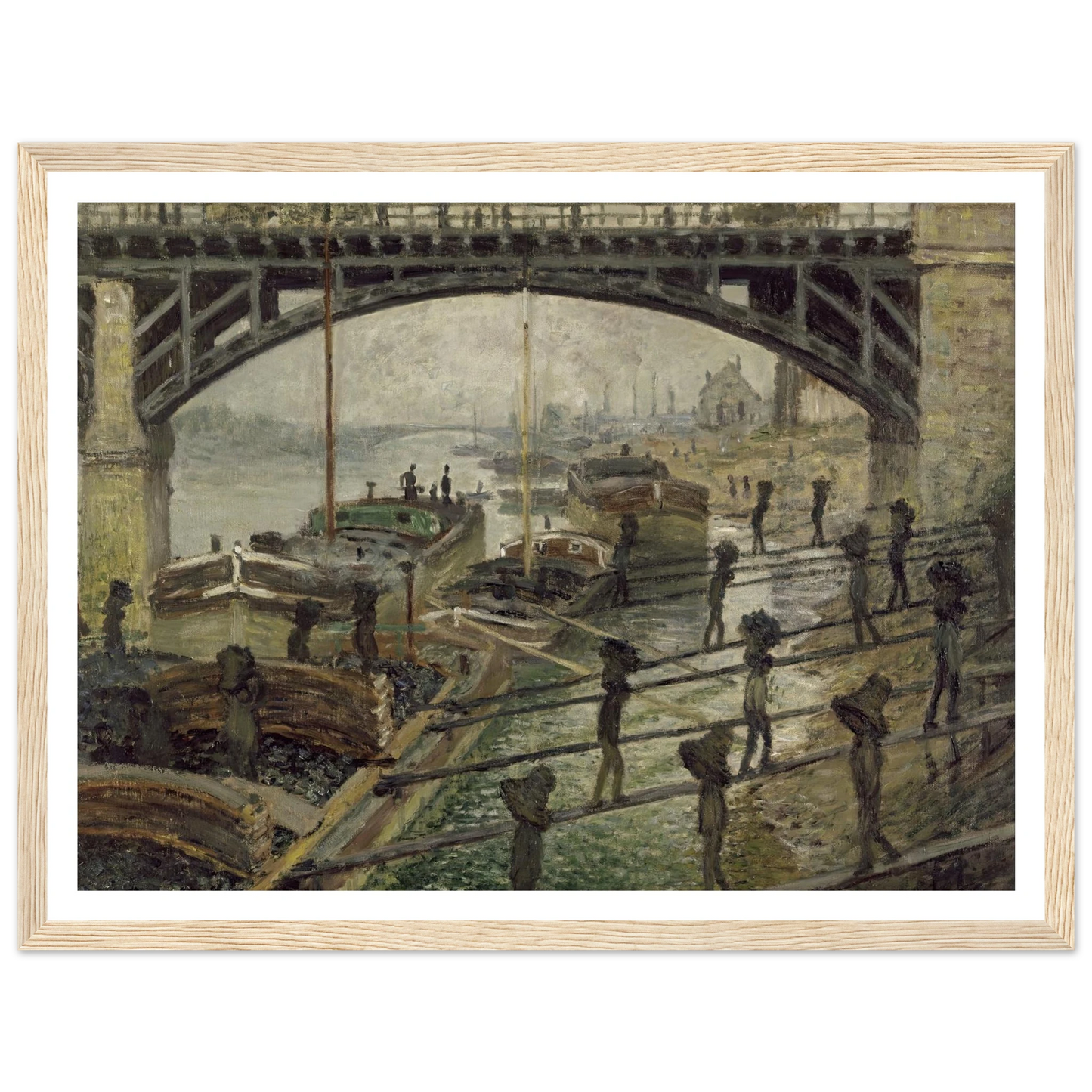 The Coalmen (circa 1875) Art Print | Claude Monet-Quipham Collections