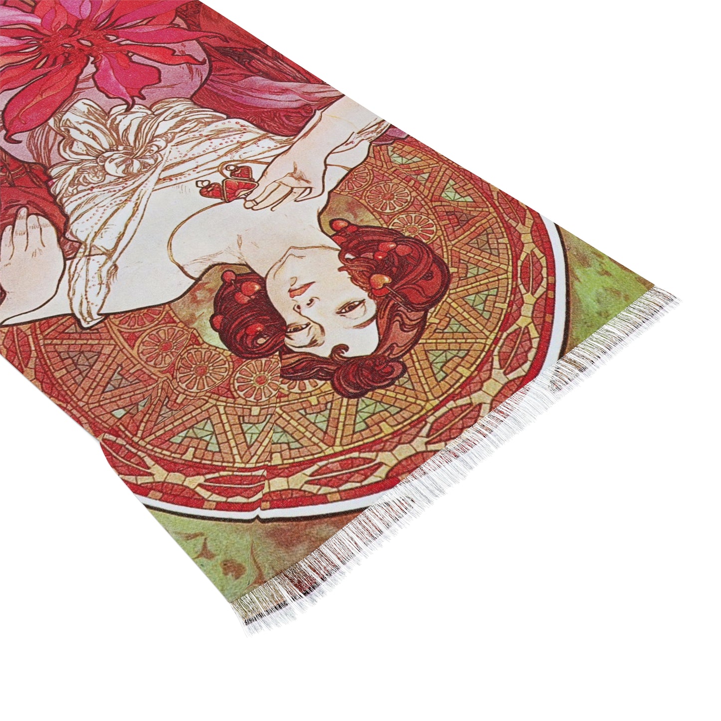 The Ruby | Alphonse Mucha Scarf – Art Nouveau Scarf-Quipham Collections