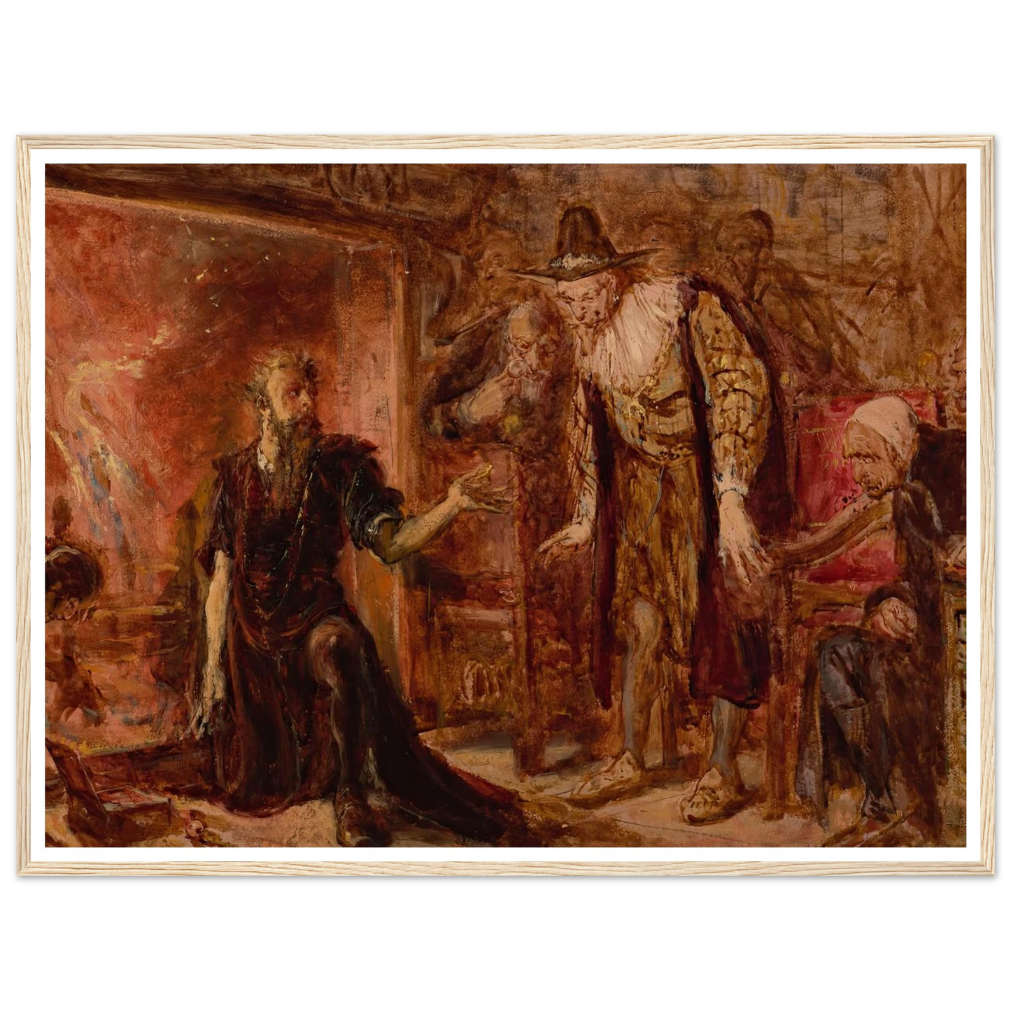 Alchemist Sendivogius and Sigismund III, sketch (1867) Art Print | Jan Matejko-Quipham Collections