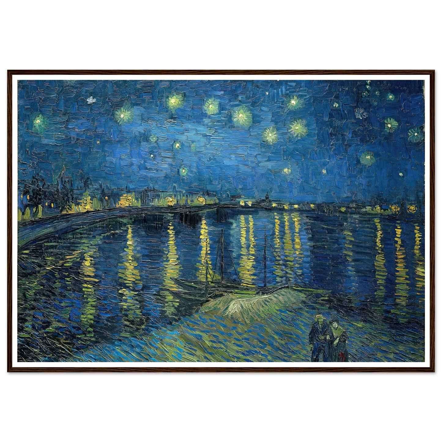 Starry Night Over the Rhone (1888) Art Print | Vincent van Gogh-Quipham Collections