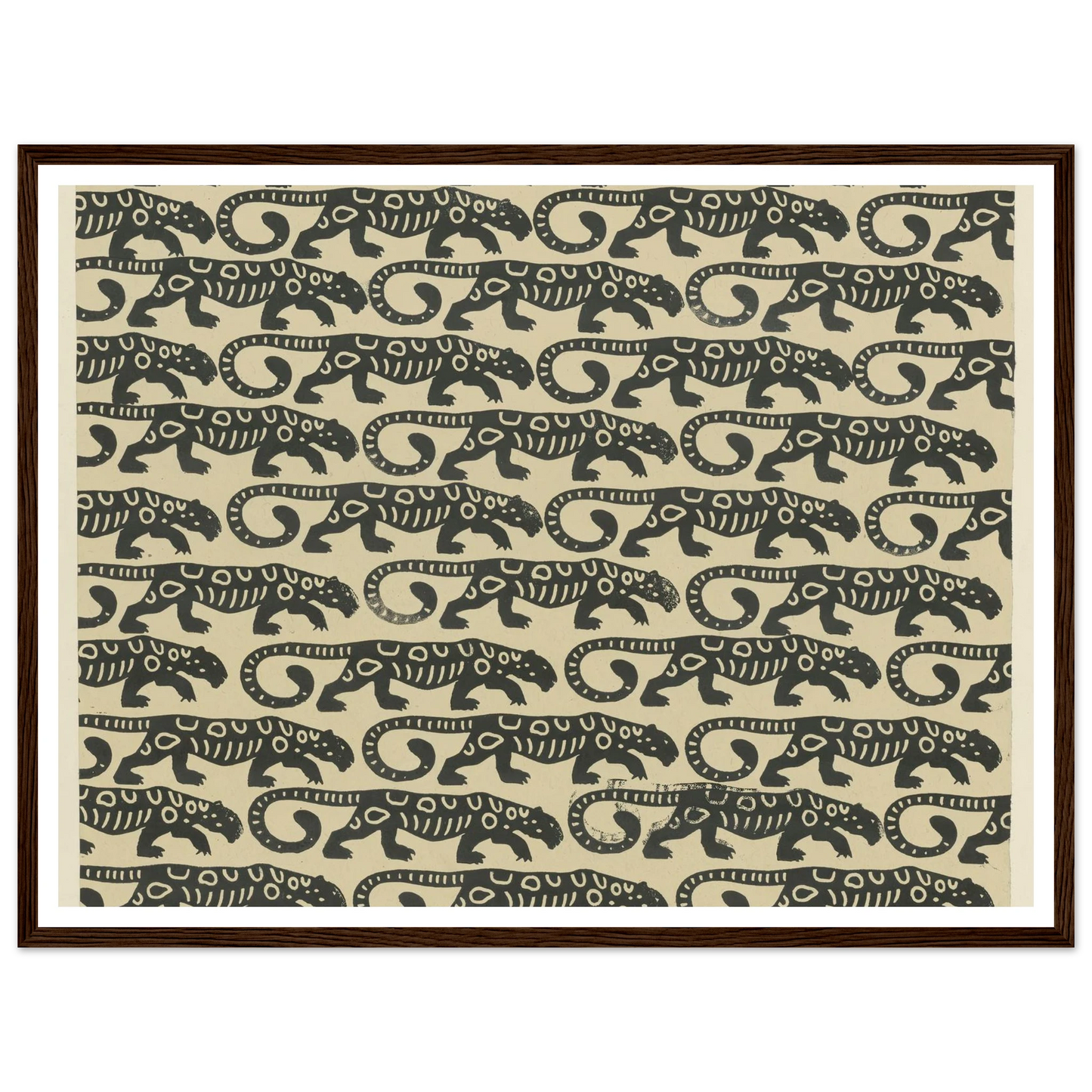 Buntpapier (Leoparden) (1902 - 1906) Art Print | Maria von Uchatius-Quipham Collections