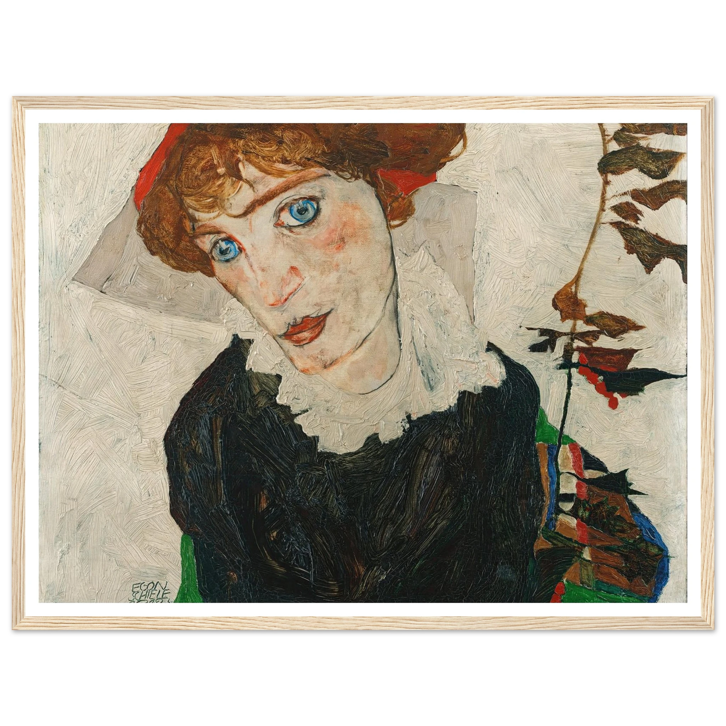 Portrait Of Wally Neuzil (1912) Art Print | Egon Schiele-Quipham Collections
