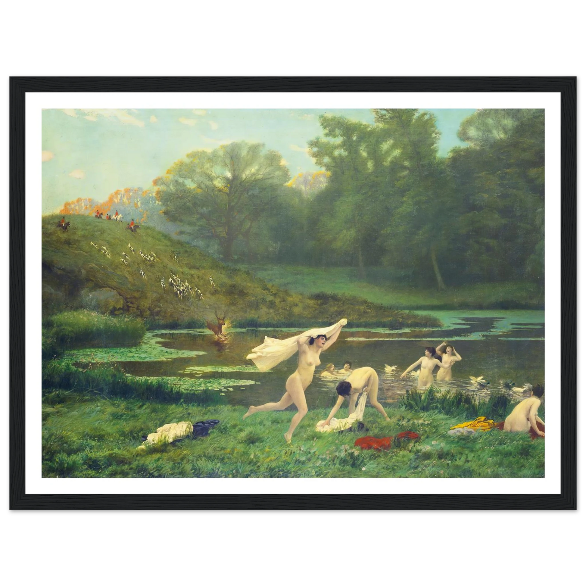 Diane Et Actéon Art Print | Jean Leon Gerome-Quipham Collections