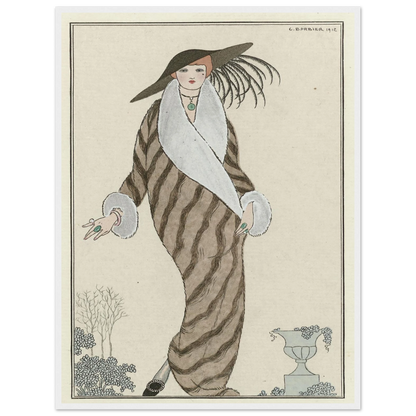 Manteau de Zibelin (1912) Art Print | George Barbier-Quipham Collections