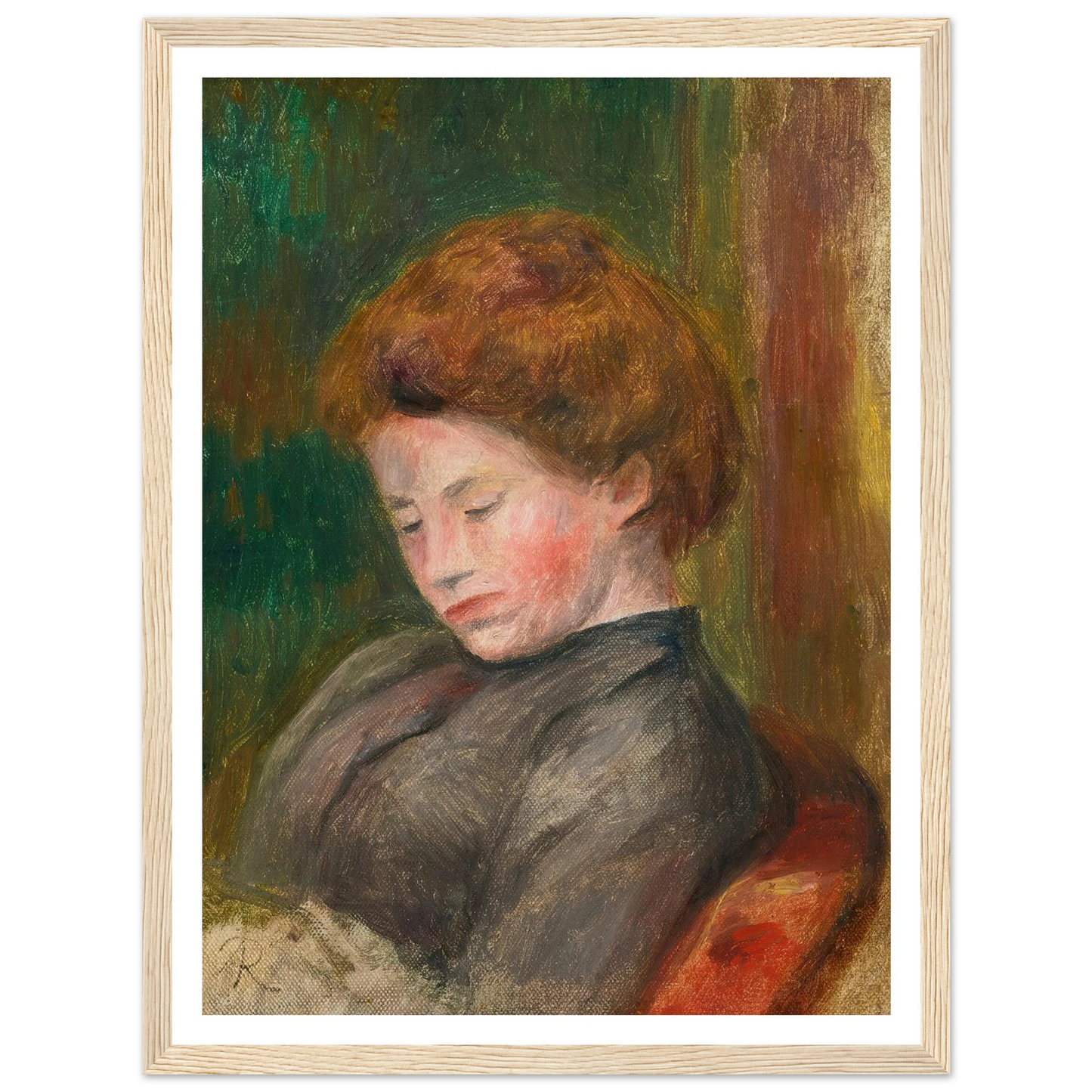 Buste De Femme (circa 1896-1900) Art Print | Pierre Auguste Renoir-Quipham Collections