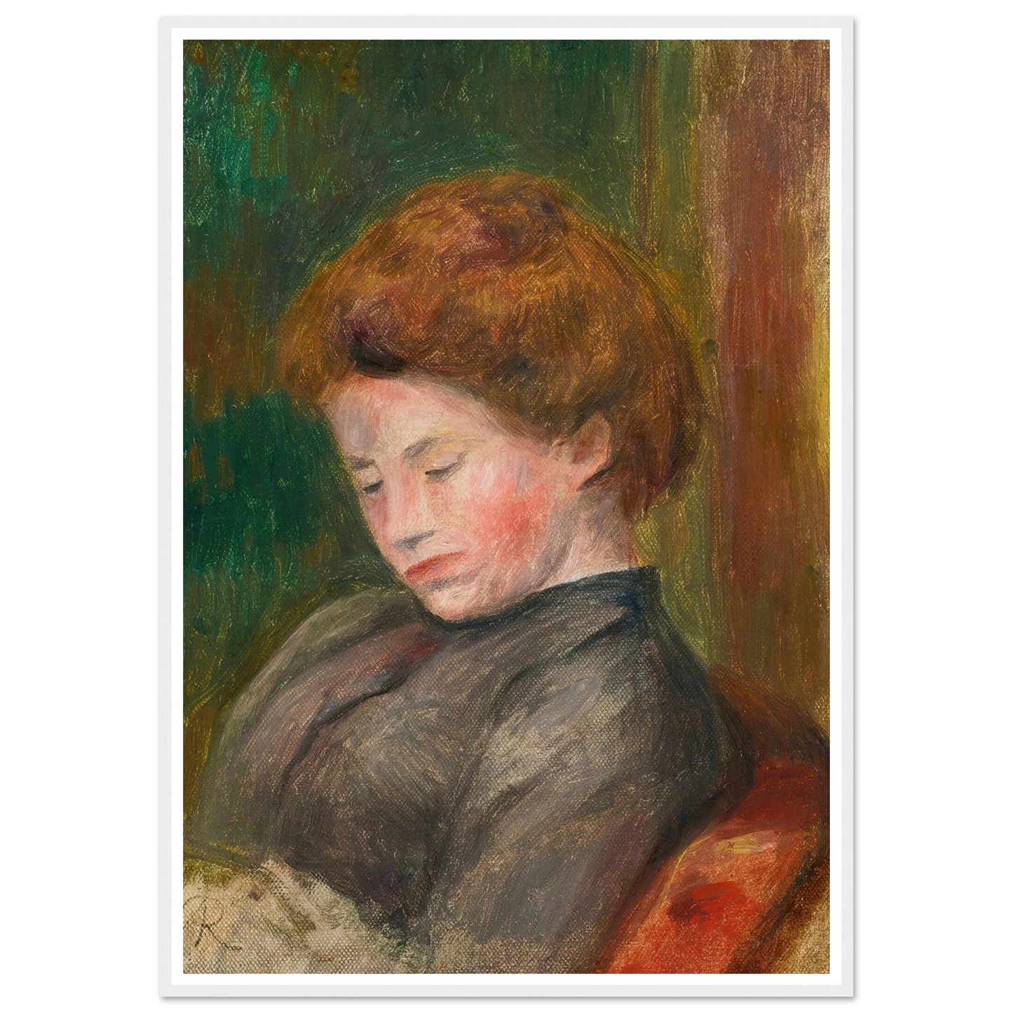 Buste De Femme (circa 1896-1900) Art Print | Pierre Auguste Renoir-Quipham Collections