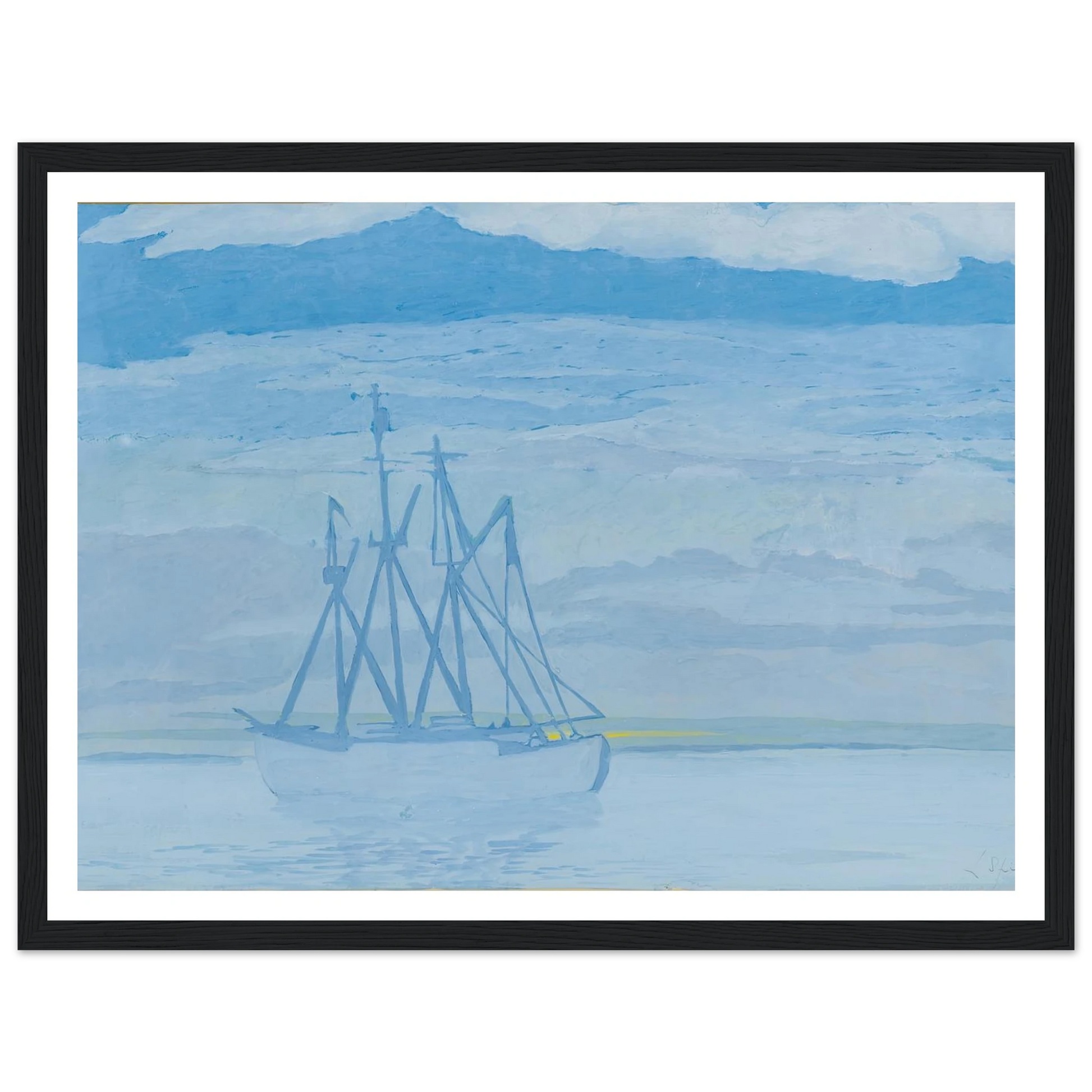 Chalutier sur la mer (1921) Art Print | Leon Spilliaert-Quipham Collections