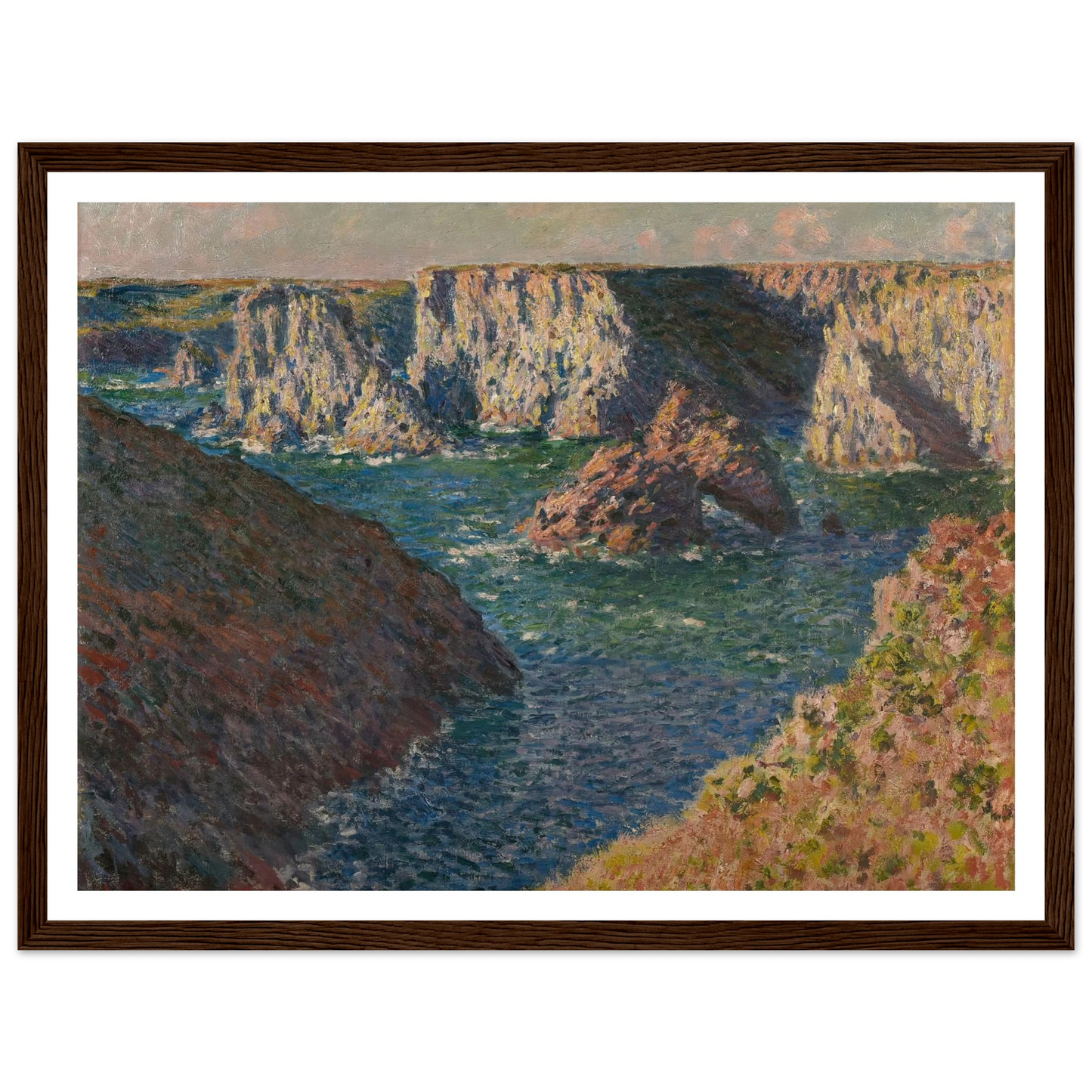 Les Rochers de Belle-Ile Art Print | Claude Monet-Quipham Collections