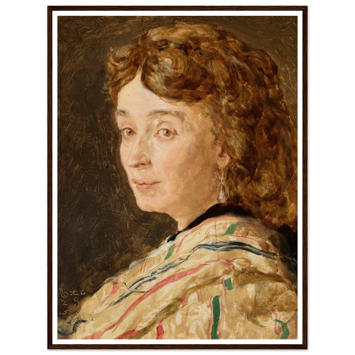 Portrait of Ludwika Groppler (1872) Art Print | Jan Matejko-Quipham Collections
