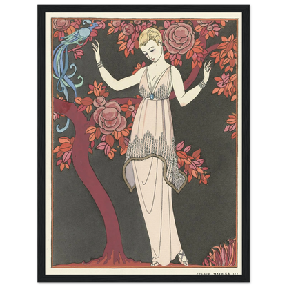 L’Arbre de science _Robe du soir de Doeuillet (1914) Art Print | George Barbier-Quipham Collections