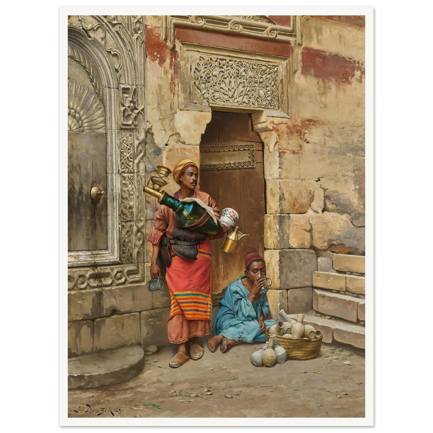 The Water Seller (1891) Art Print | Ludwig Deutsch-Quipham Collections