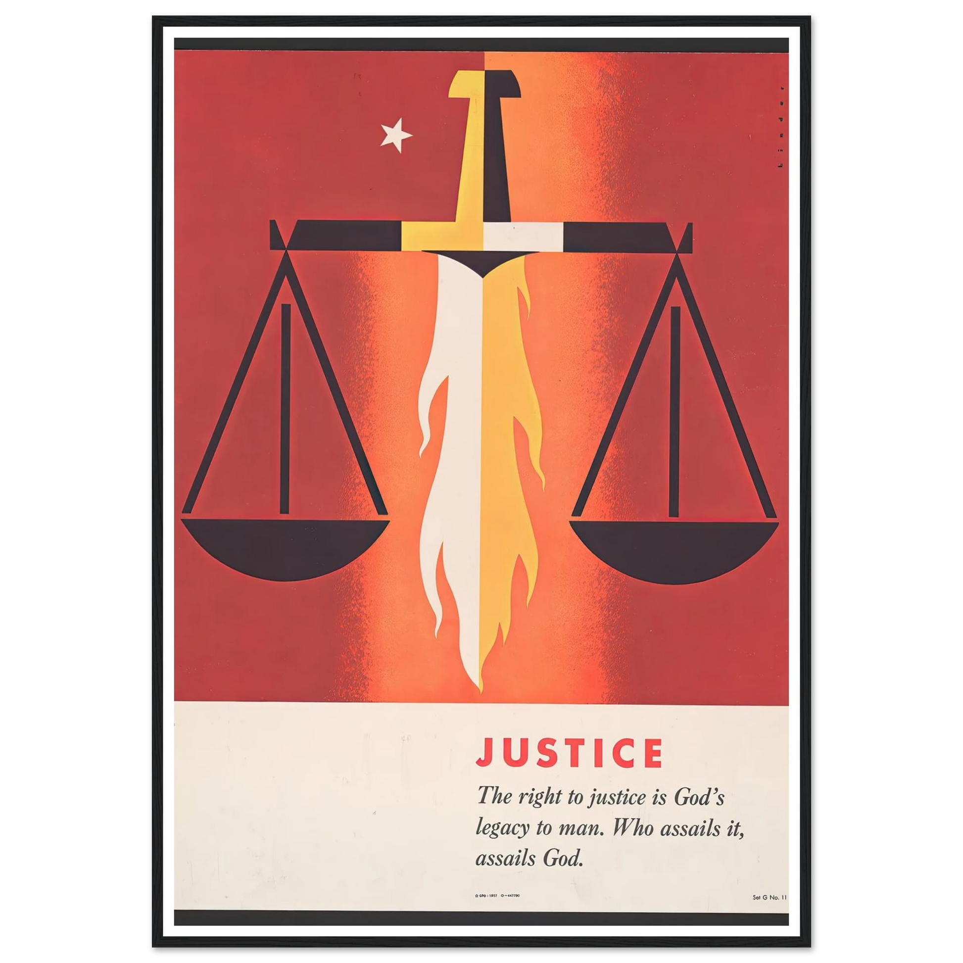 Justice (1957) Art Print | Joseph Binder-Quipham Collections