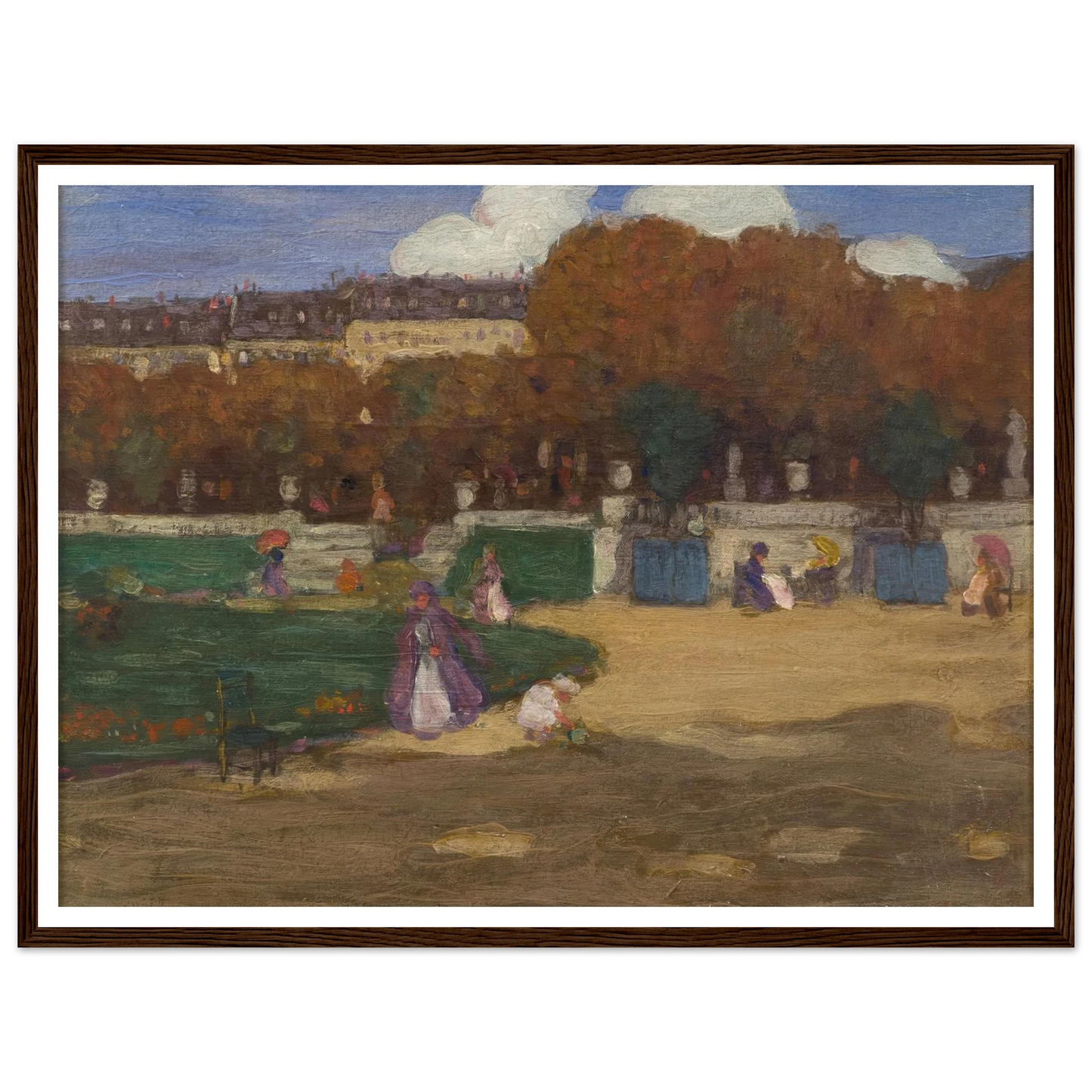 Luxembourg Gardens, Paris (1902) Art Print | Frederick Carl Frieseke-Quipham Collections