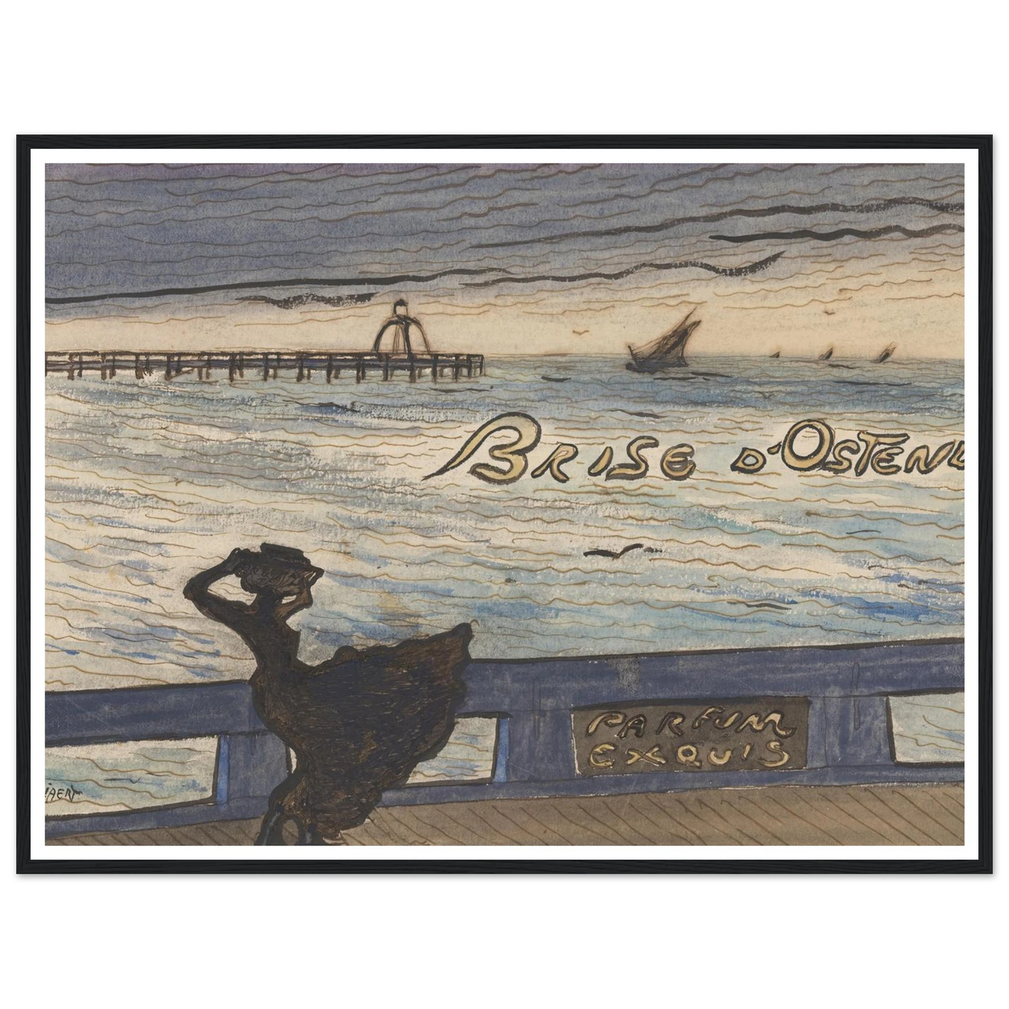 Brise d’Ostende. Parfum exquis (1900-1901) Art Print | Leon Spilliaert-Quipham Collections