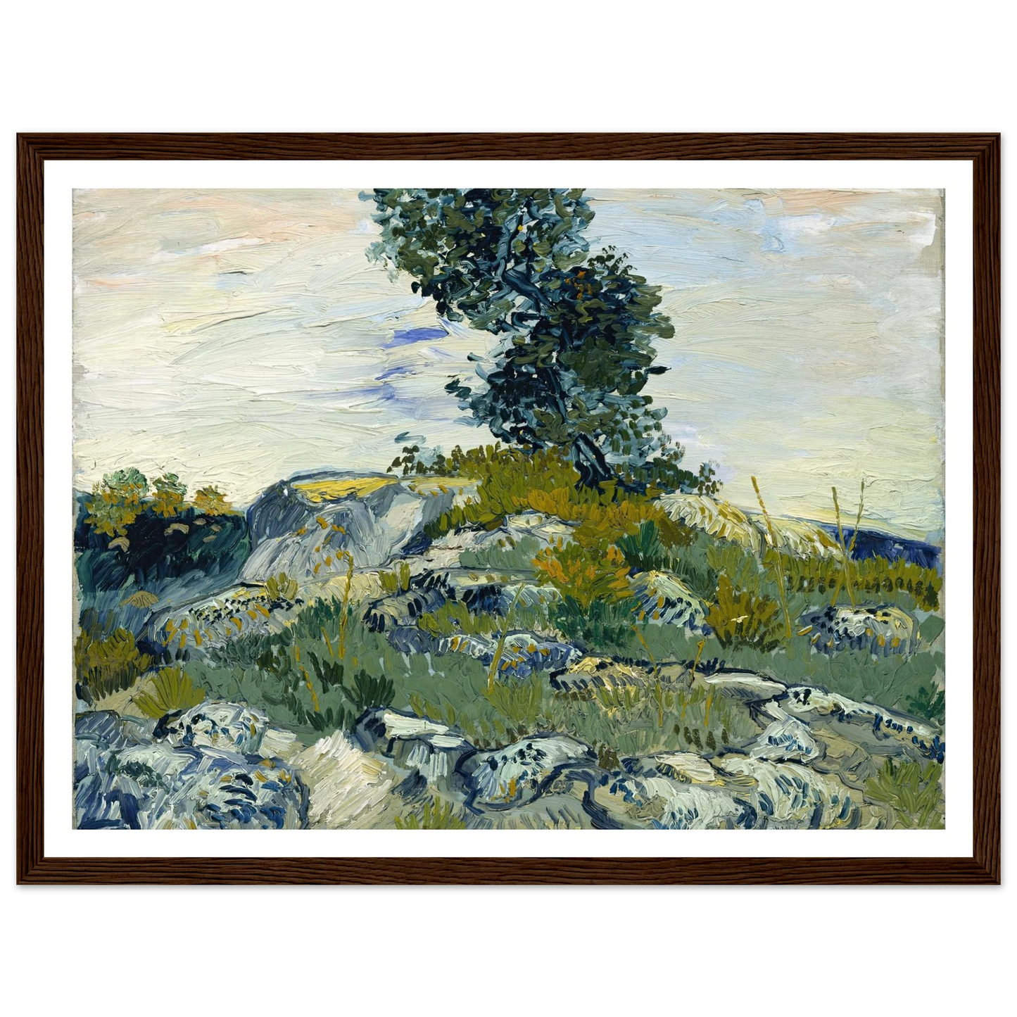 The Rocks Art Print | Vincent van Gogh-Quipham Collections
