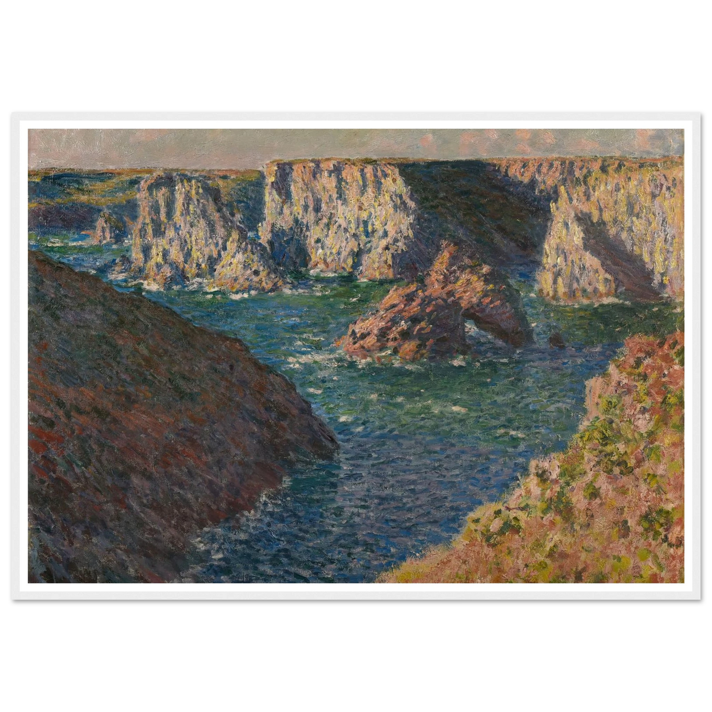 Les Rochers de Belle-Ile Art Print | Claude Monet-Quipham Collections