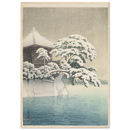 Matsushima Godaido no yuki (Snow at Godaido Temple in Matsushima) (1932) Art Print | Kawase Hasui-Quipham Collections