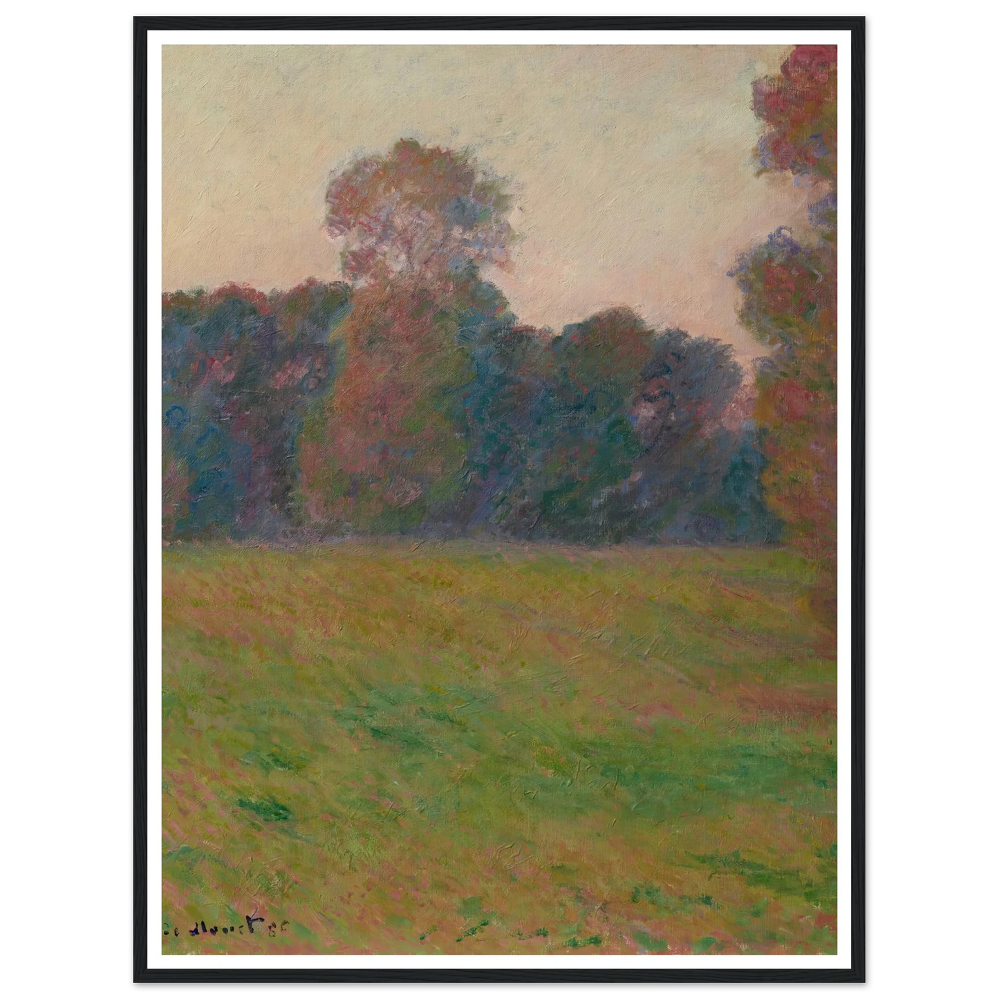 Prairie à Giverny (1886) Art Print | Claude Monet-Quipham Collections