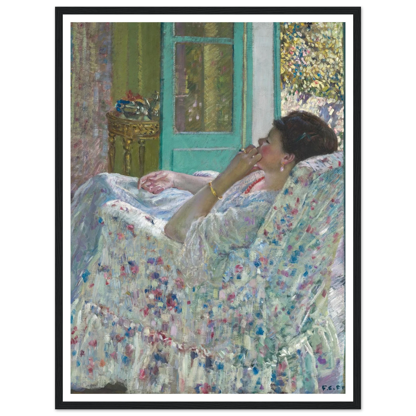 Afternoon – Yellow Room (1910) Art Print | Frederick Carl Frieseke-Quipham Collections