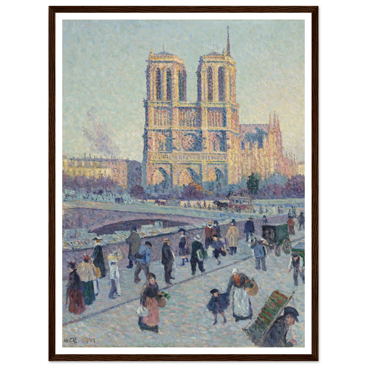 The Quai Saint-Michel and Notre-Dame Art Print | Maximilien Luce-Quipham Collections
