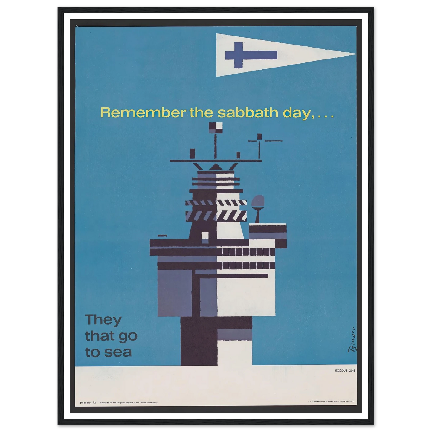 Remember the sabbath day (1963) Art Print | Joseph Binder-Quipham Collections