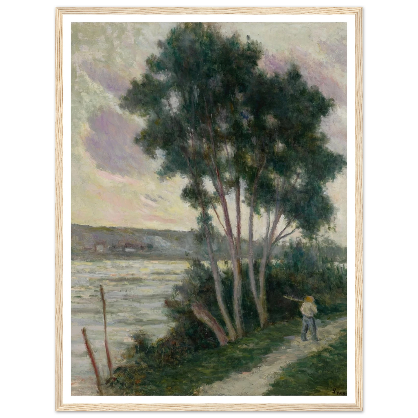 Sandrecourt, le chemin au bord de la rivière (1936) Art Print | Maximilien Luce-Quipham Collections